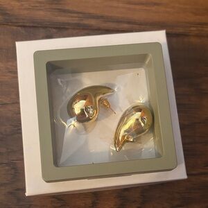 Gold Teardrop Earrings